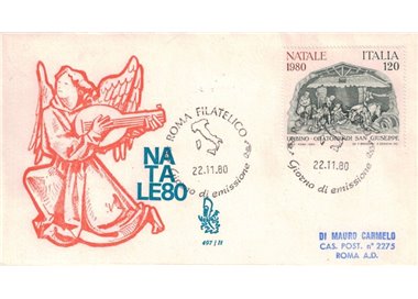 ITALY 1980 FDC (Venetia) Christmas ord rm