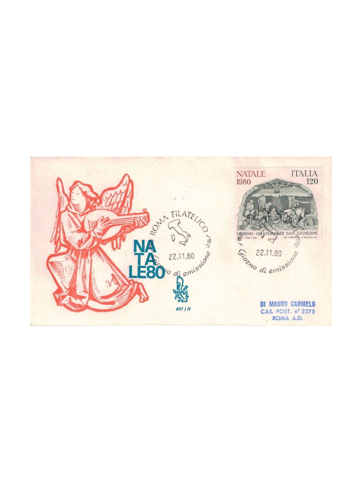 ITALIA 1980 FDC (Venetia) Natale ord rm