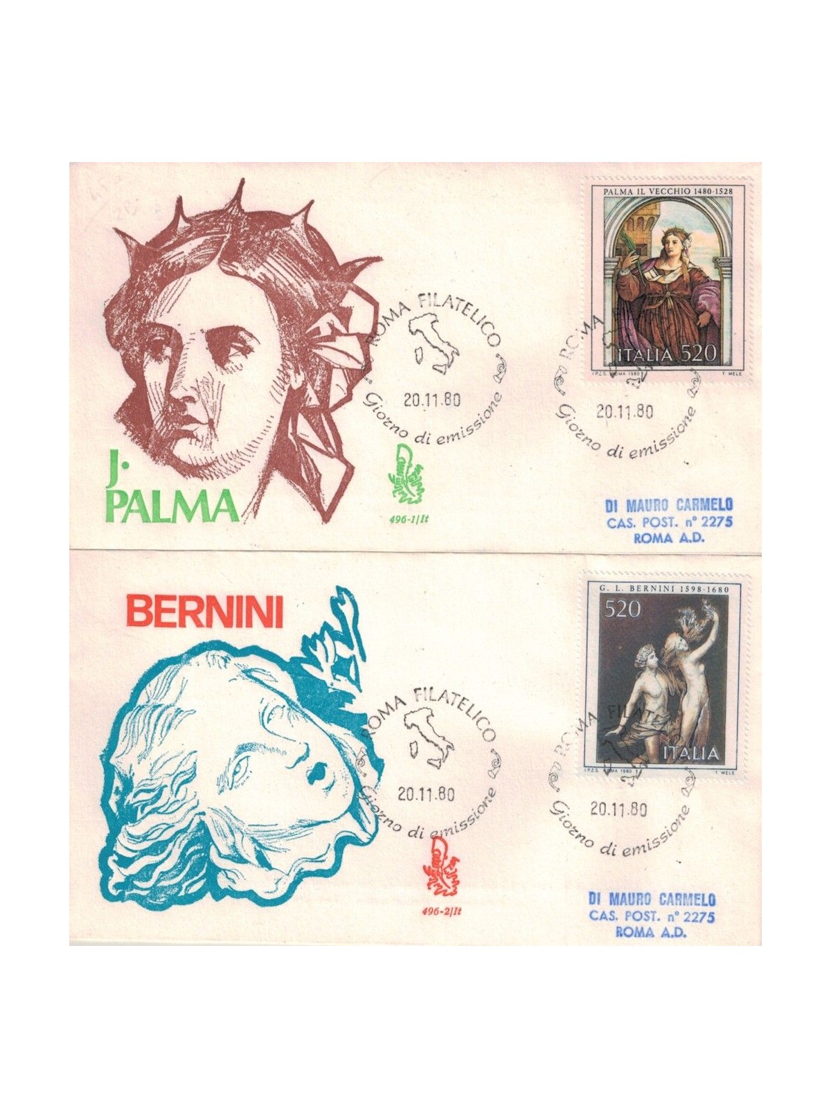 ITALIA 1980 FDC (Venetia) Arte  racc rm