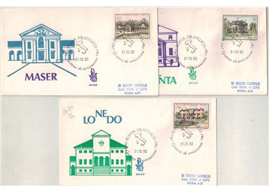 ITALIA 1980 FDC (Venetia) Ville ord rm
