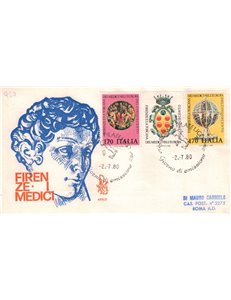 ITALIA 1980 FDC (Venetia) Firenze e i Medici ord rm