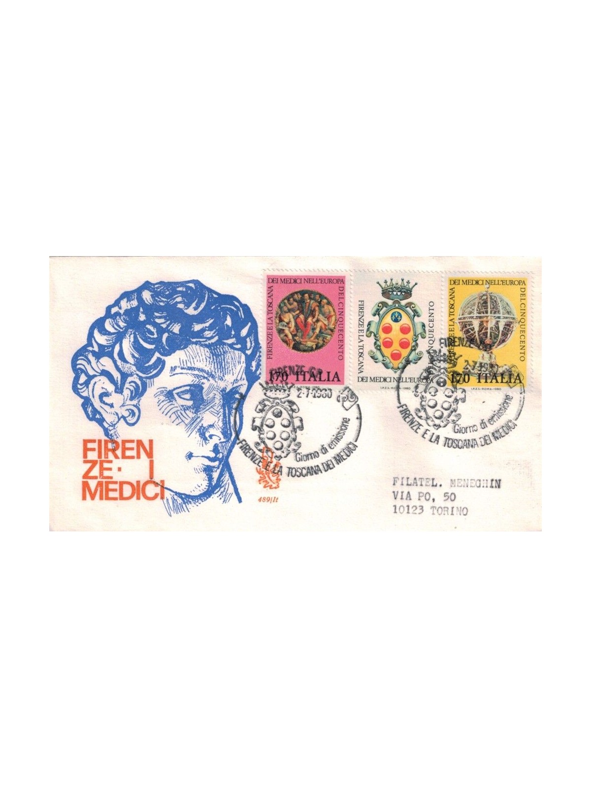 ITALY 1980 FDC (Venice) Florence and the Medici sp