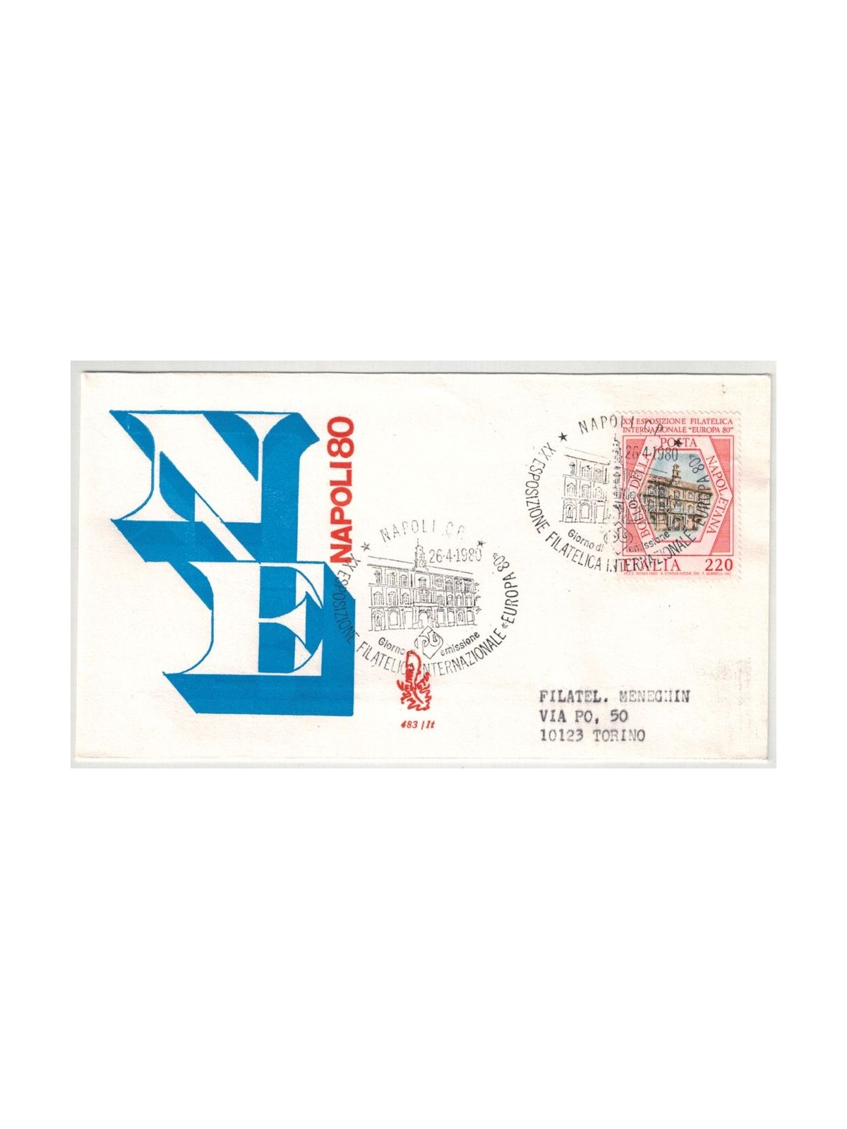 ITALY 1980 FDC (Venice) Naples Expo ord
