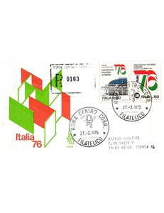 ITALIA 1976 FDC (Venetia) Expo filatelia racc rm