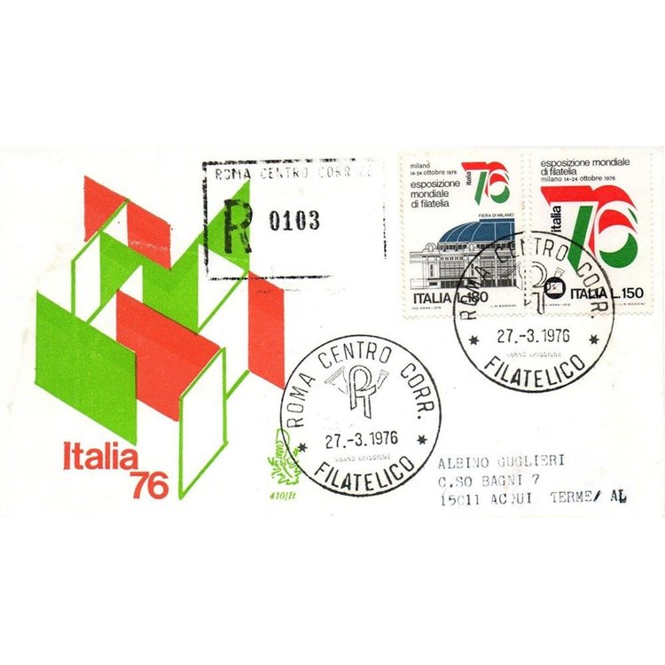 ITALY 1976 FDC (Venice) Philatelic Expo collected rm
