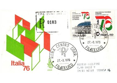 ITALY 1976 FDC (Venice) Philatelic Expo collected rm