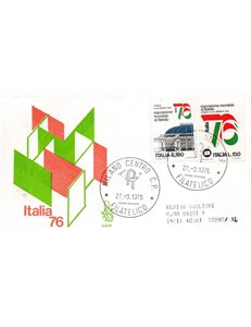 ITALIA 1976 FDC (Venetia) Expo filatelia racc mi