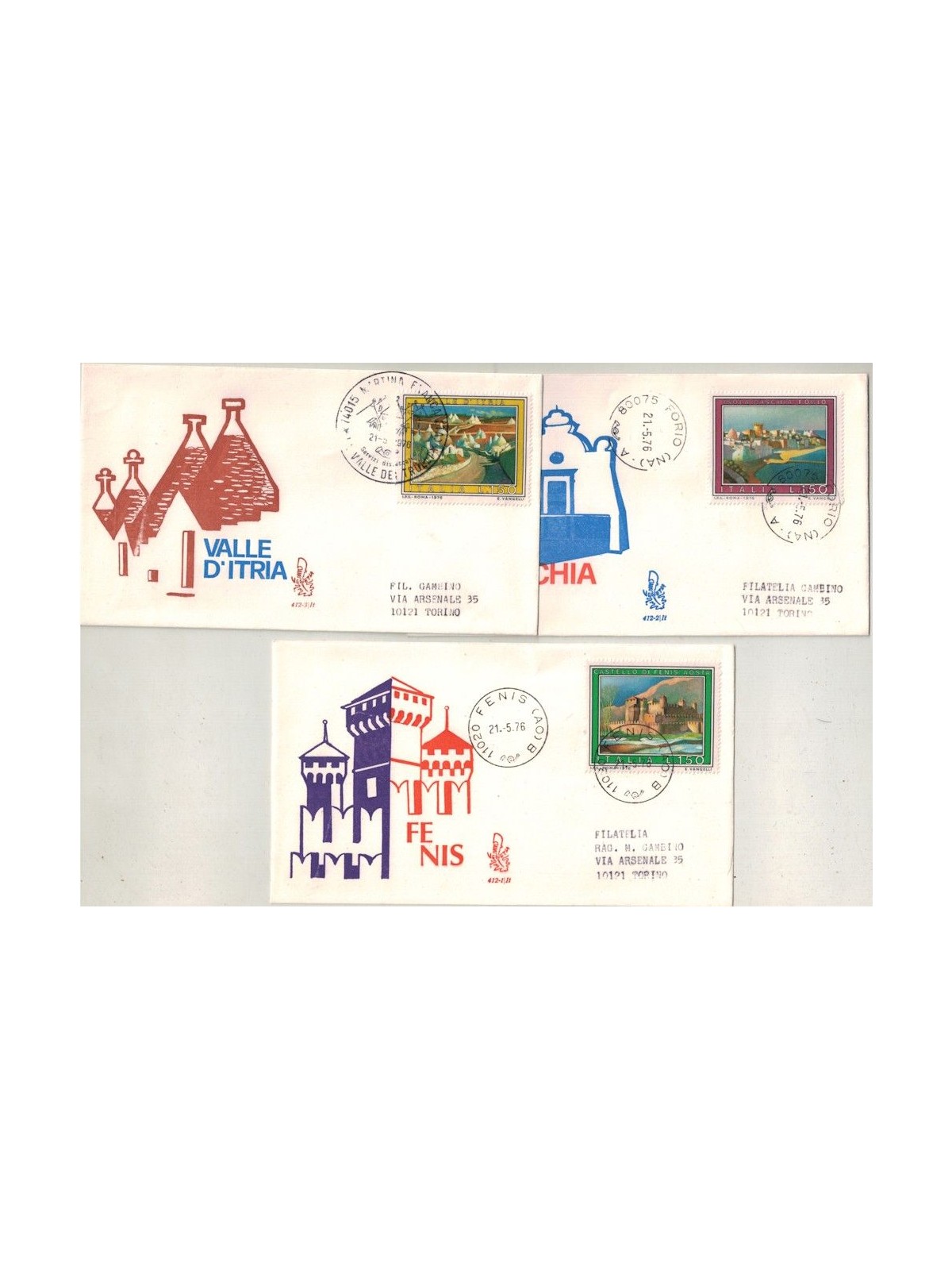 ITALY 1976 FDC (Venice) Tourism