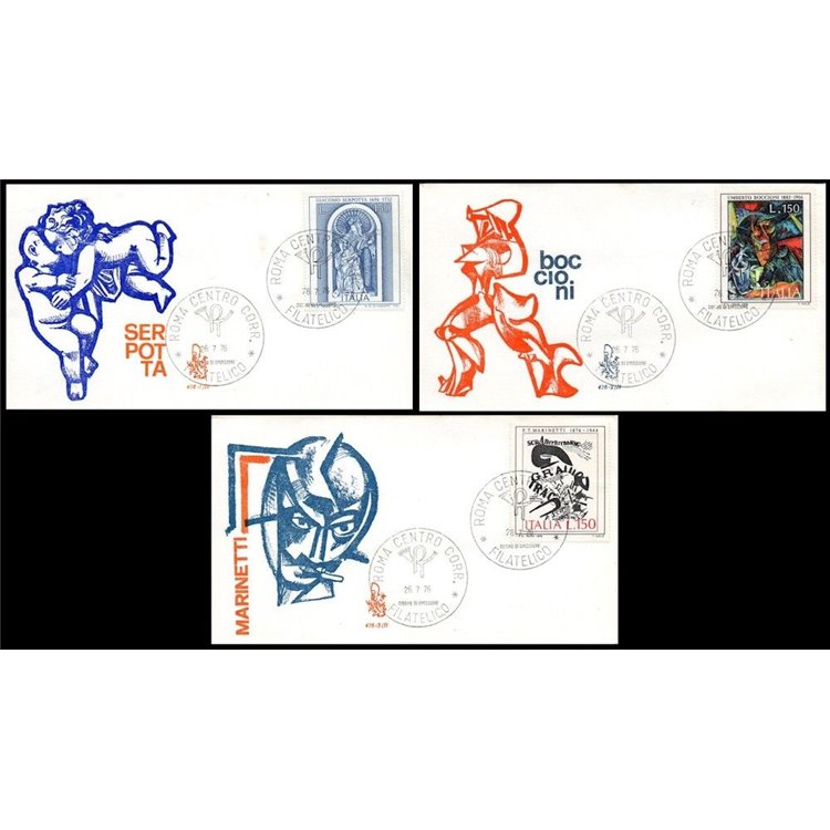 ITALIA 1976 FDC (Venetia) Arte Italiana ord