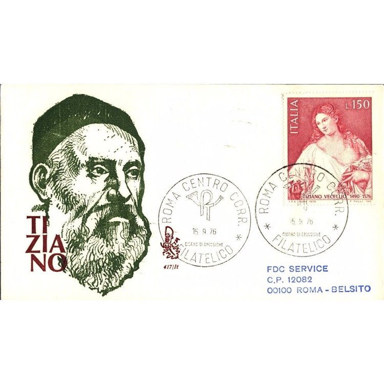 ITALIA 1976 FDC (Venetia) Tiziano Vecellio ord