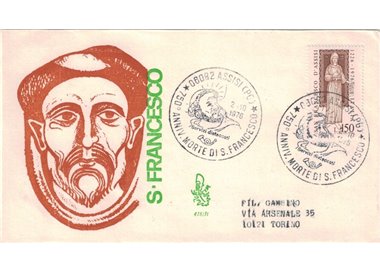 ITALY 1976 FDC (Venice) Saint Francis