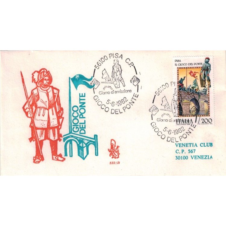 ITALY 1982 FDC (Venetia) Folklore