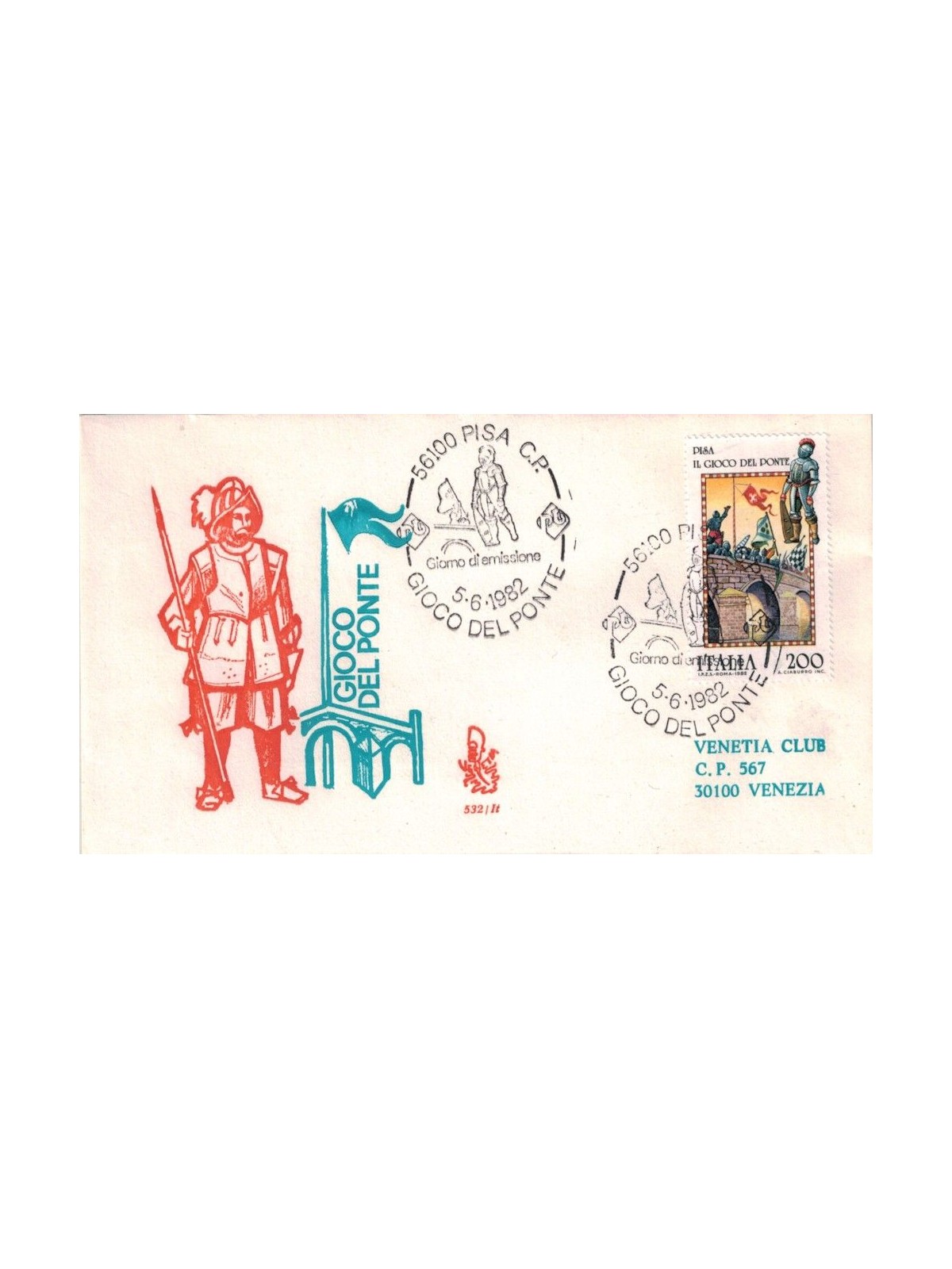 ITALIA 1982 FDC (Venetia) Folclore
