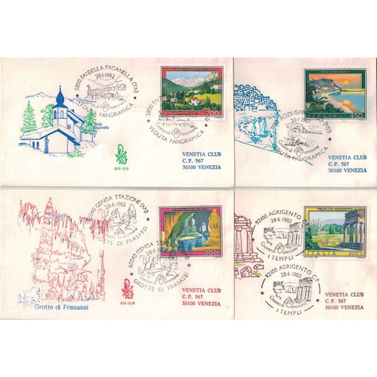 ITALIA 1982 FDC (Venetia) Turismo, 9ª emissione