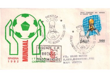 ITALIA 1982 FDC (Venetia) Italia Campione racc sta