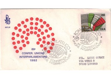 ITALIA 1982 FDC (Venetia) Unione Interparlamentare