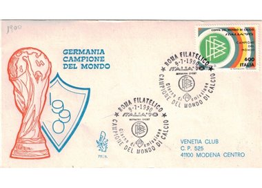 ITALIA 1990 FDC (Venetia) Germania campione