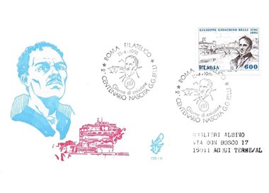 ITALY 1991 FDC (Venice) Gioacchino Belli