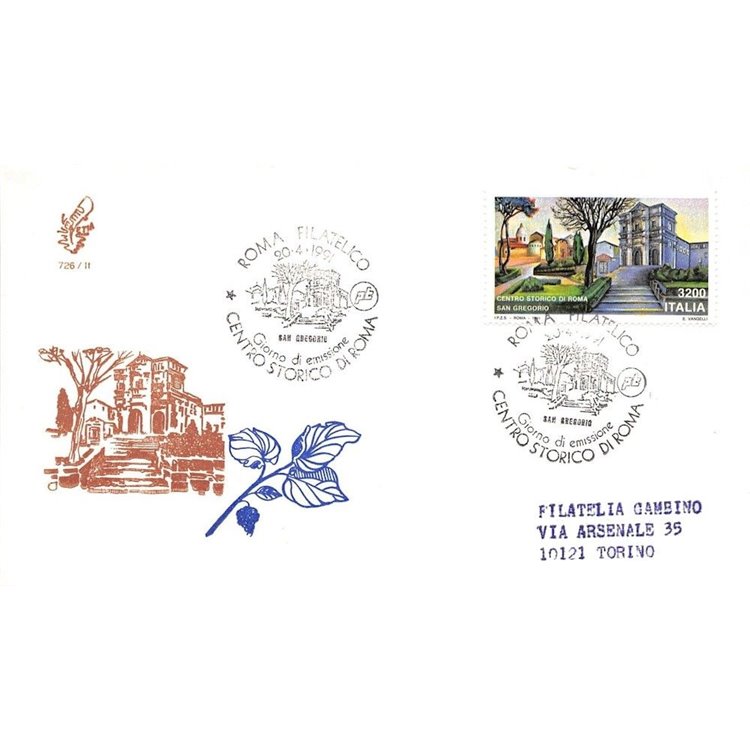 ITALIA 1991 FDC (Venetia) Centro storico di Roma
