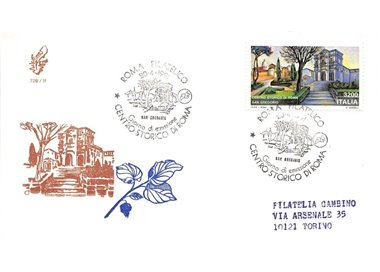 ITALY 1991 FDC (Venice) Historic center of Rome