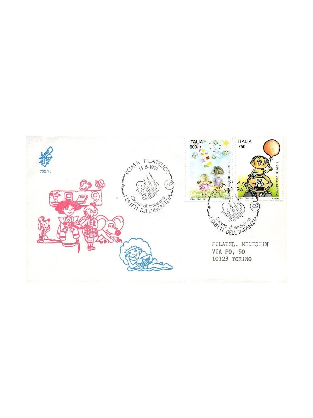 ITALY 1991 FDC (Venice) Children's Rights