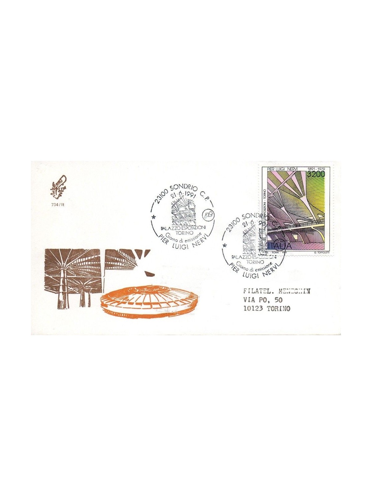 ITALY 1991 FDC (Venice) Pier Luigi Nervi