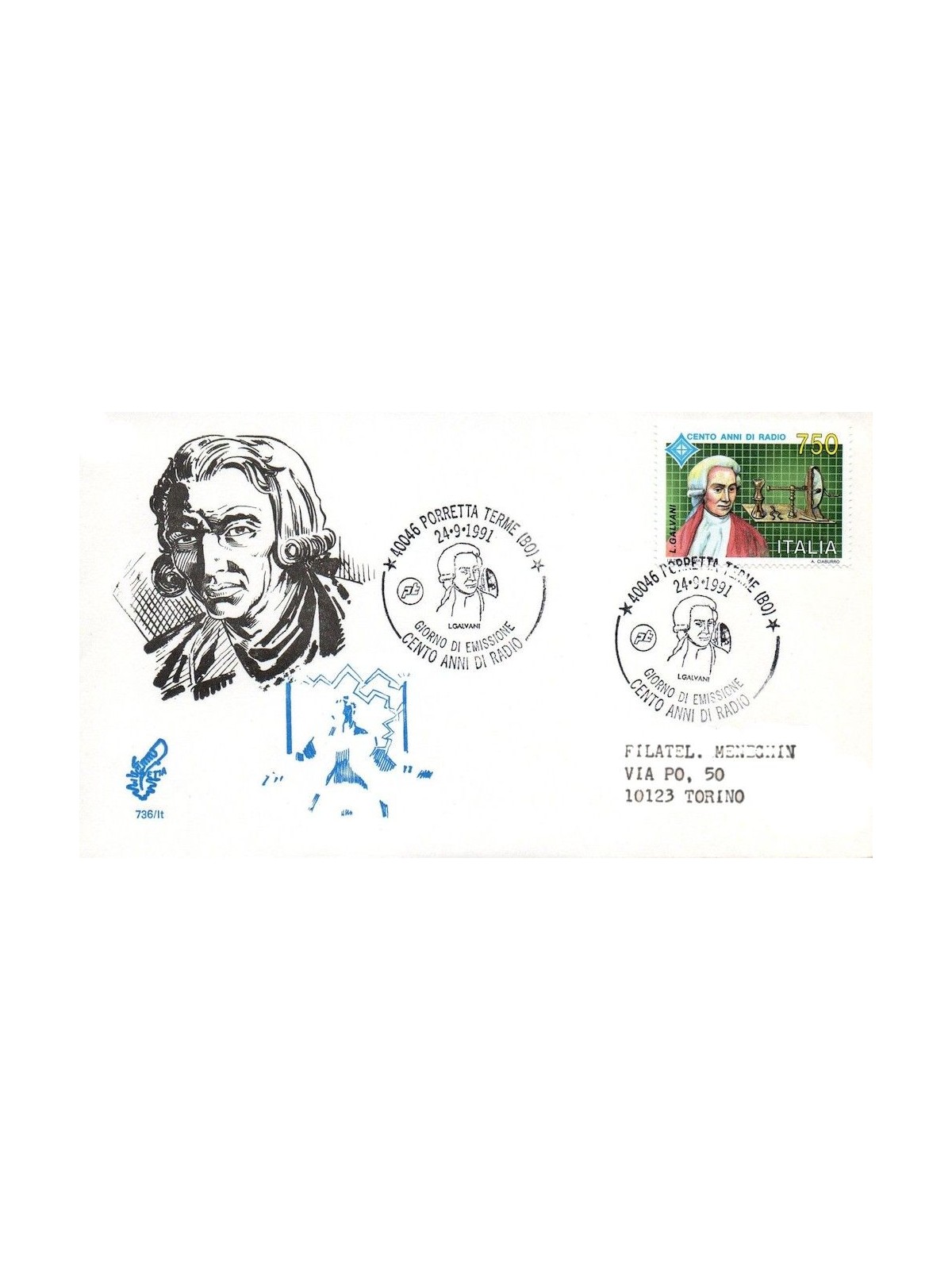 ITALY 1991 FDC (Venice) Centenary of the radio