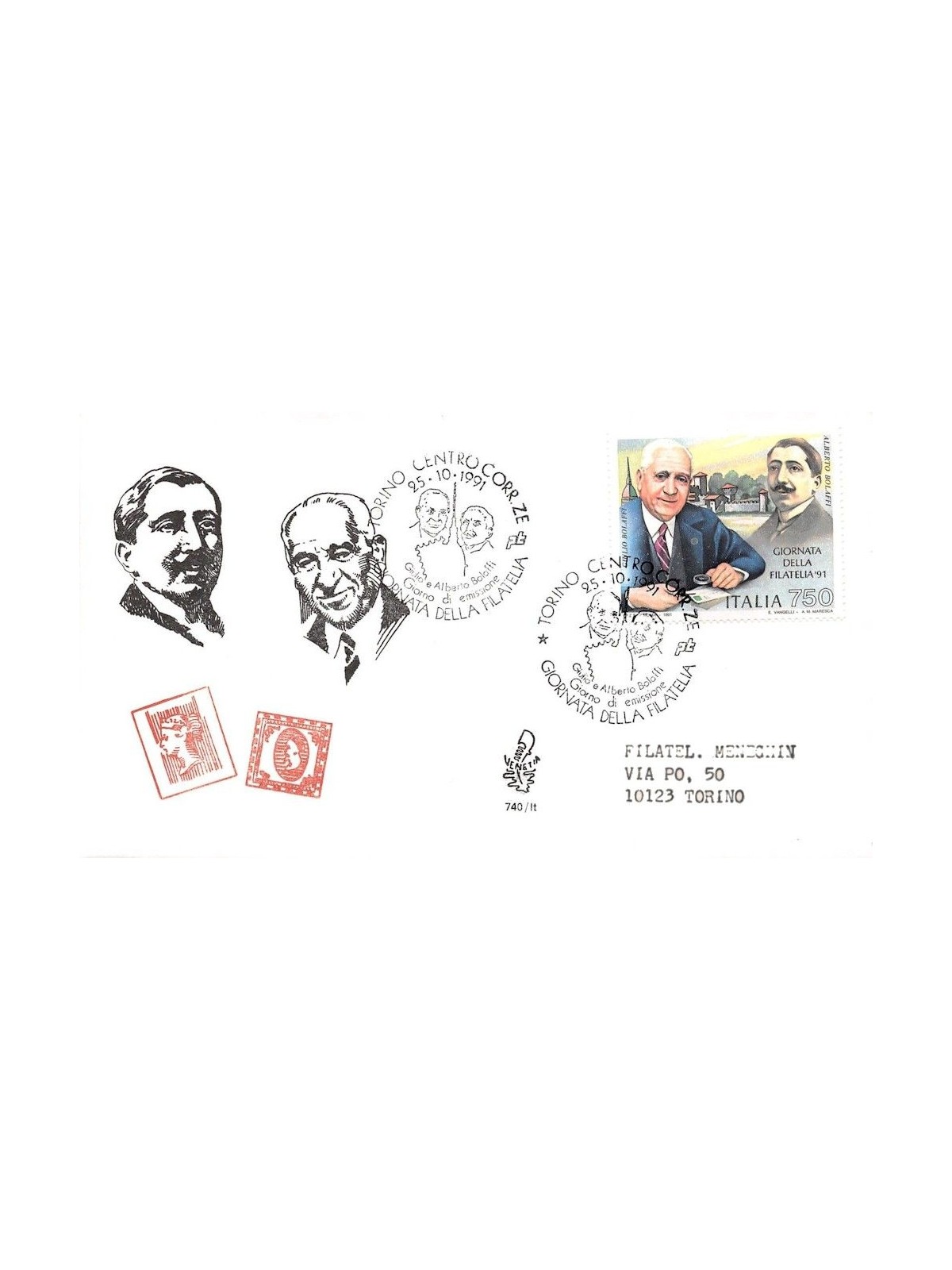 ITALIA 1991 FDC (Venetia) Giornata della filatelia