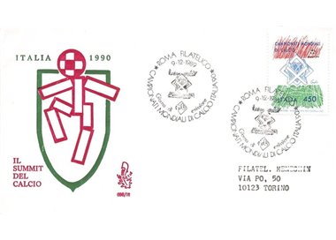 ITALY 1989 FDC (Venice) Football World Cup
