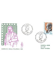 ITALY 1989 FDC (Venice) Philately Day