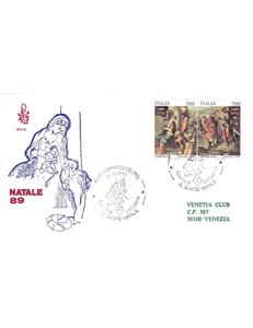 ITALY 1989 FDC (Venice) Christmas