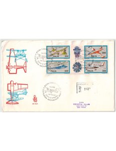 ITALIA 1981 FDC (Venetia) Aerei Blocco