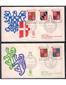 SMOM 1979 FDC (Venetia) Stemmi dei Grandi Maestri 1ª serie