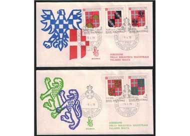 SMOM 1979 FDC (Venice) Coats of Arms of the Grand Masters 1st series