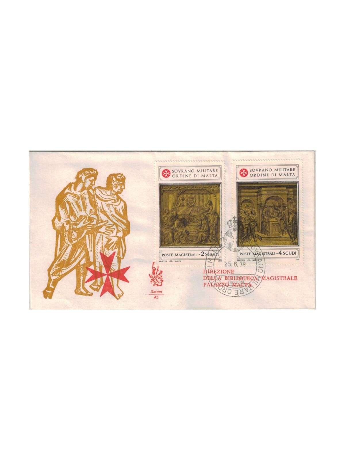 SMOM 1979 FDC (Venetia) Battistero del Duomo di Siena