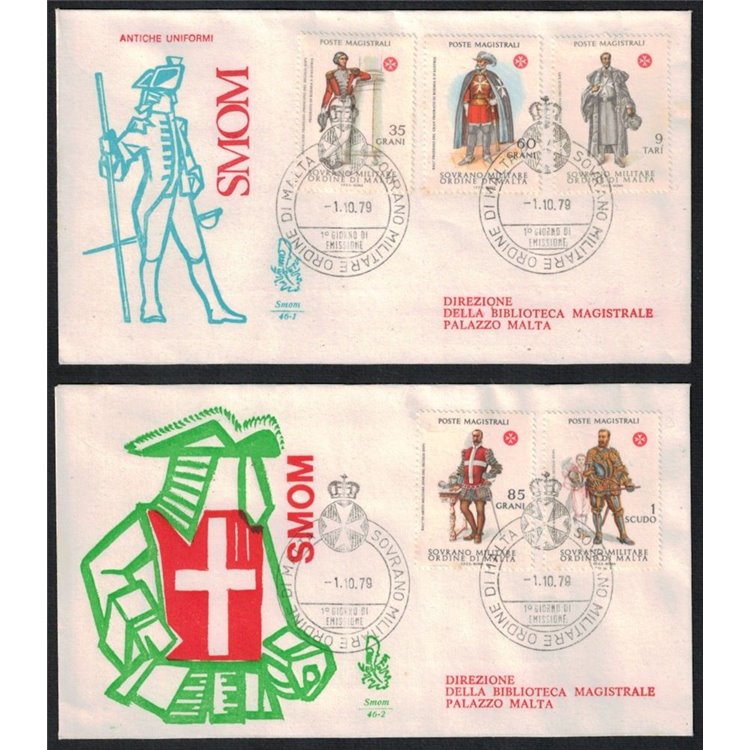 SMOM 1979 FDC (Venice) Ancient uniforms
