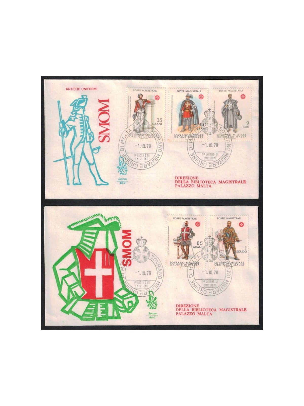 SMOM 1979 FDC (Venice) Ancient uniforms