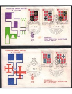 SMOM 1979 FDC (Venice) Coats of Arms of the Grand Masters 2nd series
