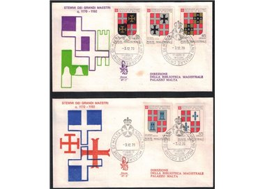 SMOM 1979 FDC (Venice) Coats of Arms of the Grand Masters 2nd series