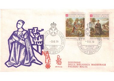 SMOM 1979 FDC (Venetia) Christmas