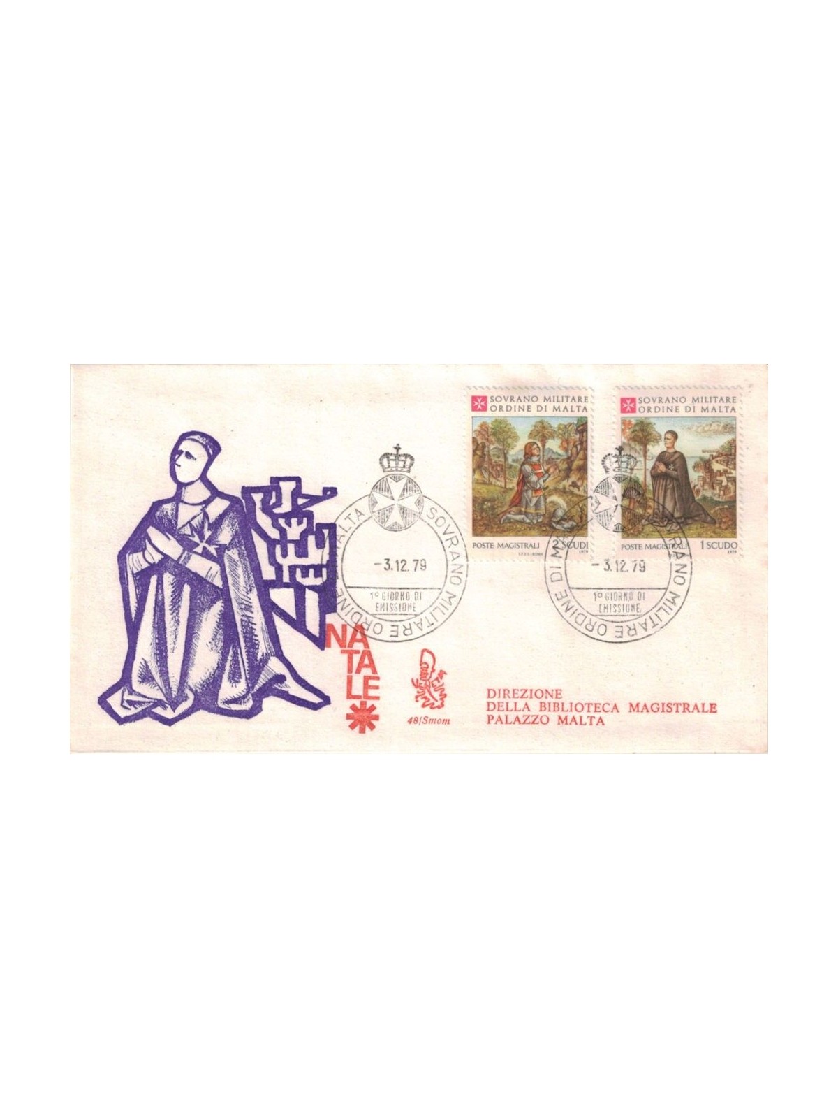SMOM 1979 FDC (Venetia) Natale