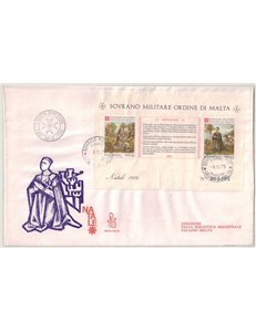 SMOM 1979 FDC (Venetia) Christmas s/s