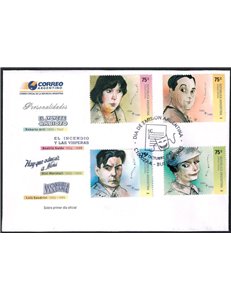 FDC Argentina 2002 Famous People