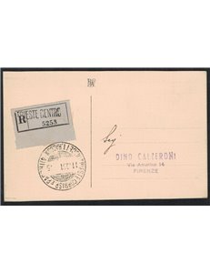 FDC TRIESTE A 1951 Centenario Francobolli Sardi (racc)