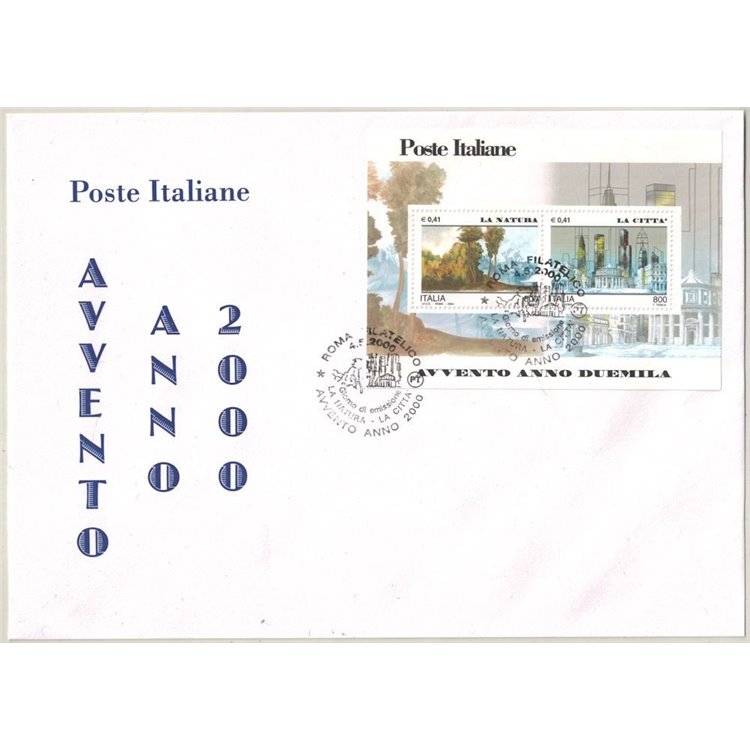 ITALY 2000 FDC Nature and the city