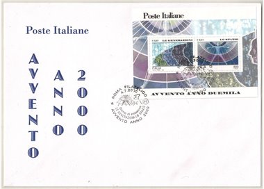 ITALY 2000 FDC Generations and Space