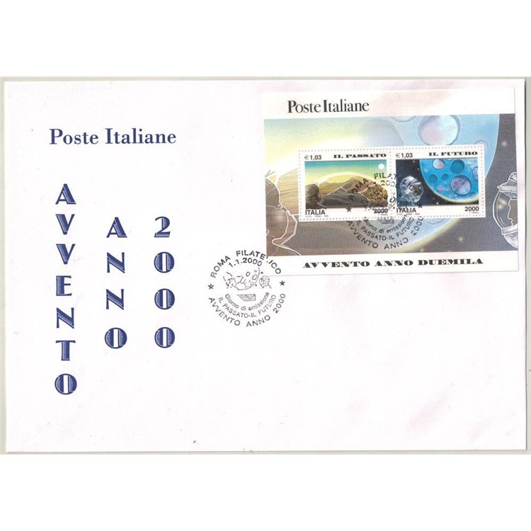 ITALIA 2000 FDC Il Passato e il Futuro