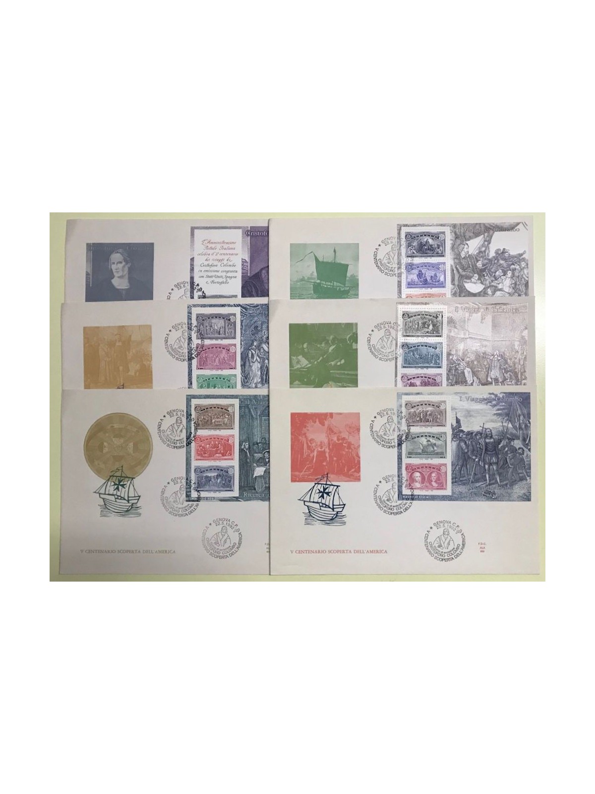 ITALIA 1992 FDC (Ala) I viaggi di Colombo