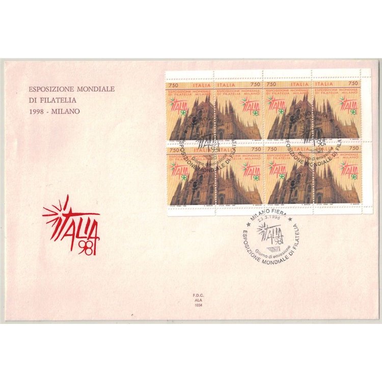 ITALY 1996 FDC (Wing) FDC (Wing) Philatelic Exhibition booklet