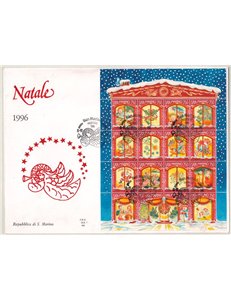 SAN MARINO 1996 FDC (Ala) FDC (Ala) Natale BF